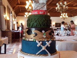 Tarta de bodas temática Juego de Tronos 