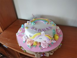 Tarta de unicornio